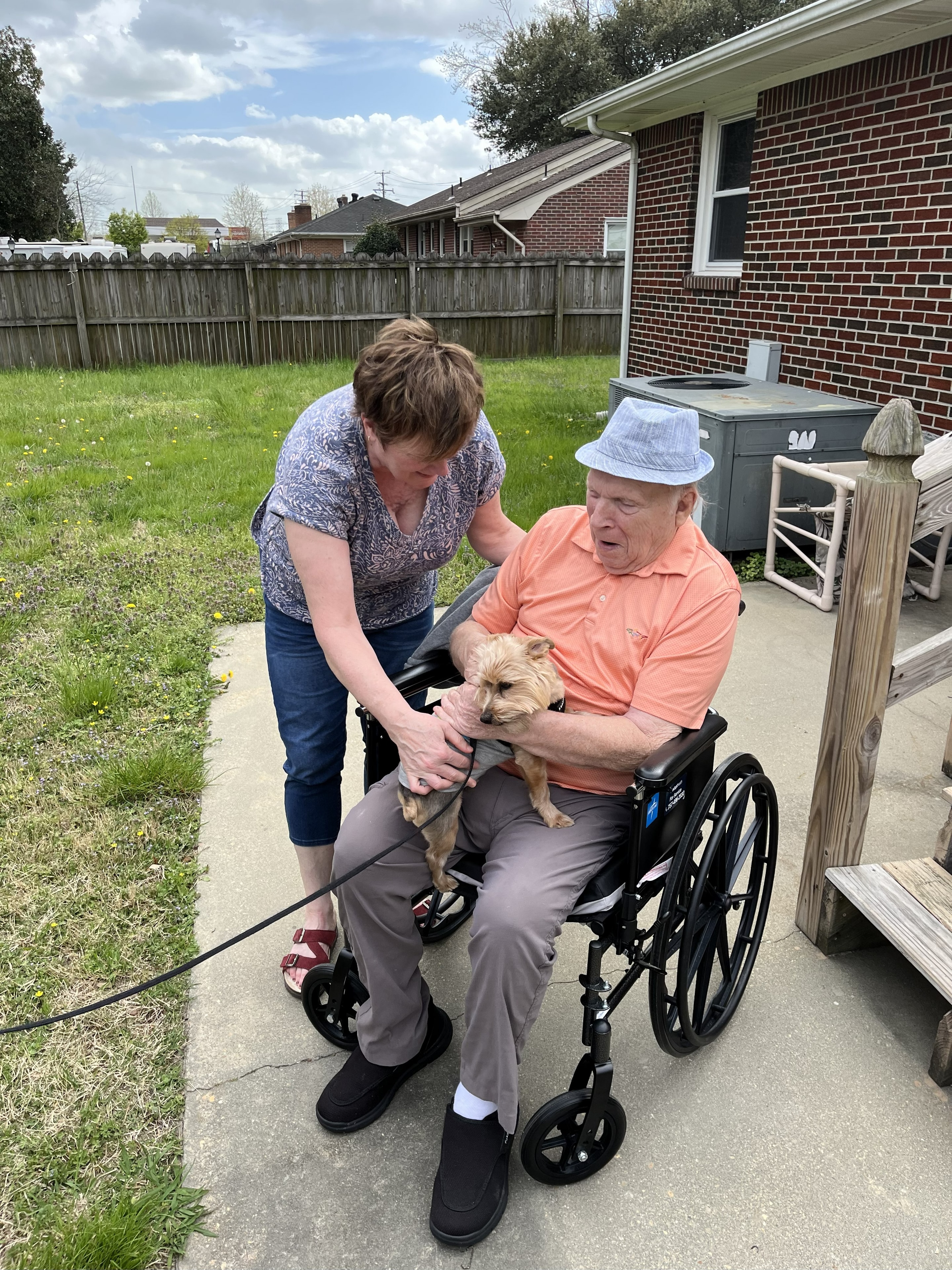 Resident with a puppy at Faint Not: Your4EverHome